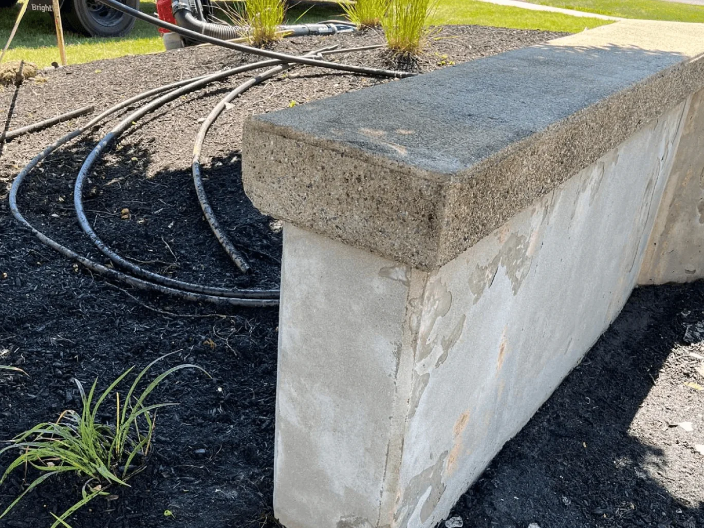 Exterior surface after washing